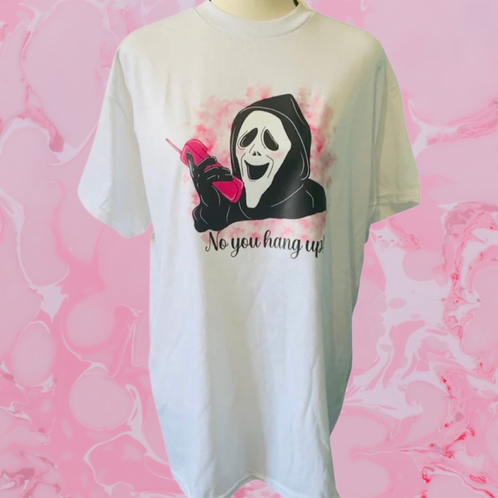 Scream Ghost Face Decal T-shirt